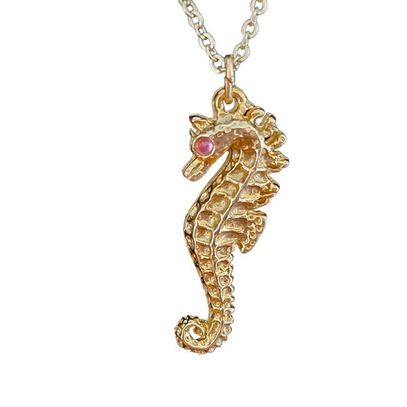 Vintage Seahorse Necklace - Picture 1 of 4